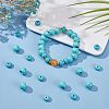 40Pcs 2 Styles Synthetic Turquoise European Beads G-PH0002-56-5