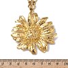 304 Stainless Steel Sunflower Shaped Pendant Necklaces for Women NJEW-L467-03G-4