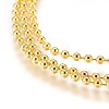 Stainless Steel Ball Chain Necklace Making MAK-L019-01A-G-2