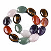 Natural Green Aventurine & Rose Quartz & Red Agate & Tiger Eye & Amethyst Beads Strands G-S364-095-2