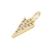 Rack Plating Brass Micro Pave Clear Cubic Zirconia Charms LS-KK-Z060-15G-2