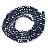 Electroplate Glass Beads Strands EGLA-A044-P2mm-B16-3