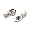 Tibetan Style Alloy Glue-on Flat Pad Bails for Pendant Making PALLOY-PH0012-24-2