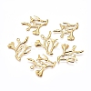 Electroplated Iron Pendants X-IFIN-I030-04G-1