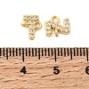 26Pcs 26 Styles Brass Micro Pave Clear Cubic Zirconia Connector Charms KK-H252-01G-3