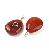 Natural Carnelian Pendants G-H322-01G-10-2