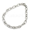 Tarnish Resistant Fashionable 304 Stainless Steel Composite Figaro Cable Chains Bracelets LS-STAS-A028-B095P-1