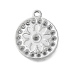 304 Stainless Steel Pendant Rhinestone Settings STAS-D192-14P-1
