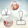 15Pcs 3 Style Iron D Rings FIND-SZ0002-18-2