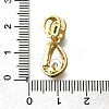 Brass Ice Pick Pinch Bails KK-M313-15G-04-3