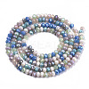 Electroplate Glass Beads Strands X-EGLA-S192-001A-B05-2