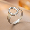 304 Stainless Steel Cuff Rings FS-WG2A607-16-1
