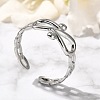 Infinity 304 Stainless Steel Open Cuff Rings for Women RJEW-M046-04P-1