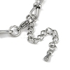 Anti-Tarnish 304 Stainless Steel 8 Shaped Link Chain Anklets AJEW-A057-08P-3
