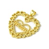 Mother's Day Brass Micro Pave Cubic Zirconia Pendants KK-H472-04G-01-2