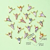 20Pcs 10 Styles Printed Alloy Pendants ENAM-YW0003-86-3