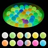 120Pcs Silicone Beads 12mm Fluorescent Silicone Beads for Keychain Making JX328A-1