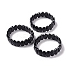 Synthetic Blue Goldstone Oval Beaded Stretch Bracelet G-E010-01T-2