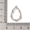 Rack Plating Brass Clear Cubic Zirconia Linking Rings KK-I716-26P-03-3