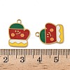 Christmas 304 Stainless Steel Enamel Pendants STAS-Z093-08Y-G-3