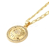 Brass Micro Pave Clear Cubic Zirconia Pendant Necklaces for Women NJEW-S429-03G-01-1