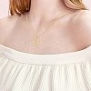 1pc 304 Stainless Steel Letter Pendant Necklaces NJEW-LP0001-38G-G-4