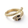 Adjustable Brass Cuff Finger Rings X-RJEW-G096-12G-A-2