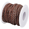 10M Flat Braided Imitation Leather Cords LC-CL0001-04B-6