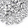 Opaque White Acrylic Beads SACR-YW0001-21B-2