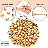 100Pcs Round PVD Vacuum Plating 304 Stainless Steel Beads STAS-DC0010-56A-4