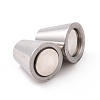 Tarnish Resistant 304 Stainless Steel Magnetic Clasps with Glue-in Ends STAS-K006-05C-4mm-2