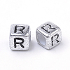 Plated Acrylic Beads X1-PB43C9308-R-2