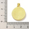 Rack Plating Brass Pave Nature Shell Religion Pendants KK-C074-31G-02-3