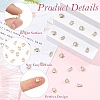 10Pcs 2 Styles Brass Micro Pave Clear Cubic Zirconia Charms KK-YW0004-36-5
