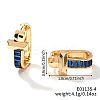 Geometric U-shaped Brass Hoop Earrings for Women SW5755-4-1