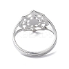 Non-Tarnish 304 Stainless Steel Spider Web Adjustable Rings for Women LS-RJEW-I097-07P-3