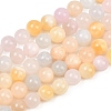 Natural Green Jade Beads Strands G-G757-03-6mm-2