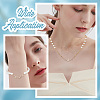 8Pcs 4 Styles Brass Pave Clear Cubic Zirconia Connector Charms ZIRC-BBC0001-51-5