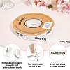 30 Yards Cotton Love You Word Printed Ribbon OCOR-WH0086-87B-4