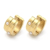 304 Stainless Steel Hoop Earrings for Women EJEW-C096-64G-2