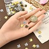 120Pcs 3 Colors Tibetan Style Alloy Charms TIBEP-YW0001-94-4
