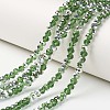 Electroplate Transparent Glass Beads Strands EGLA-A034-T6mm-M17-1