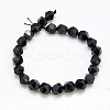 Natural Black Onyx Beads Strands G-C072-10mm-1-2