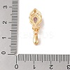 Golden Brass Micro Pave Clear Cubic Zirconia Ice Pick Pinch Bails X-KK-B100-049G-02-3