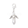 Angel Acrylic Imitation Pearl Pendant Decorations HJEW-JM02317-1