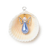Natural Shell Pendants PALLOY-JF02645-2