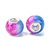 Two Tone Glass European Beads GPDL-K003-01D-2