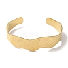 304 Stainless Steel Open Cuff Bangles for Women BJEW-I315-01G-2