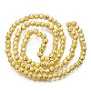 Electroplate Non-magnetic Synthetic Hematite Bead Strands G-Q465-16G-3