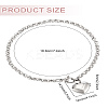 1Pc Heart 304 Stainless Steel Charm Bracelets BJEW-LP0001-14-2